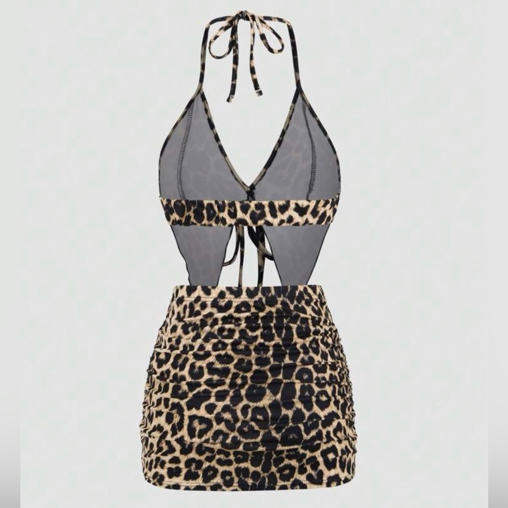 SHEIN Leopard Print 2 Piece Set - Picture 2 of 8